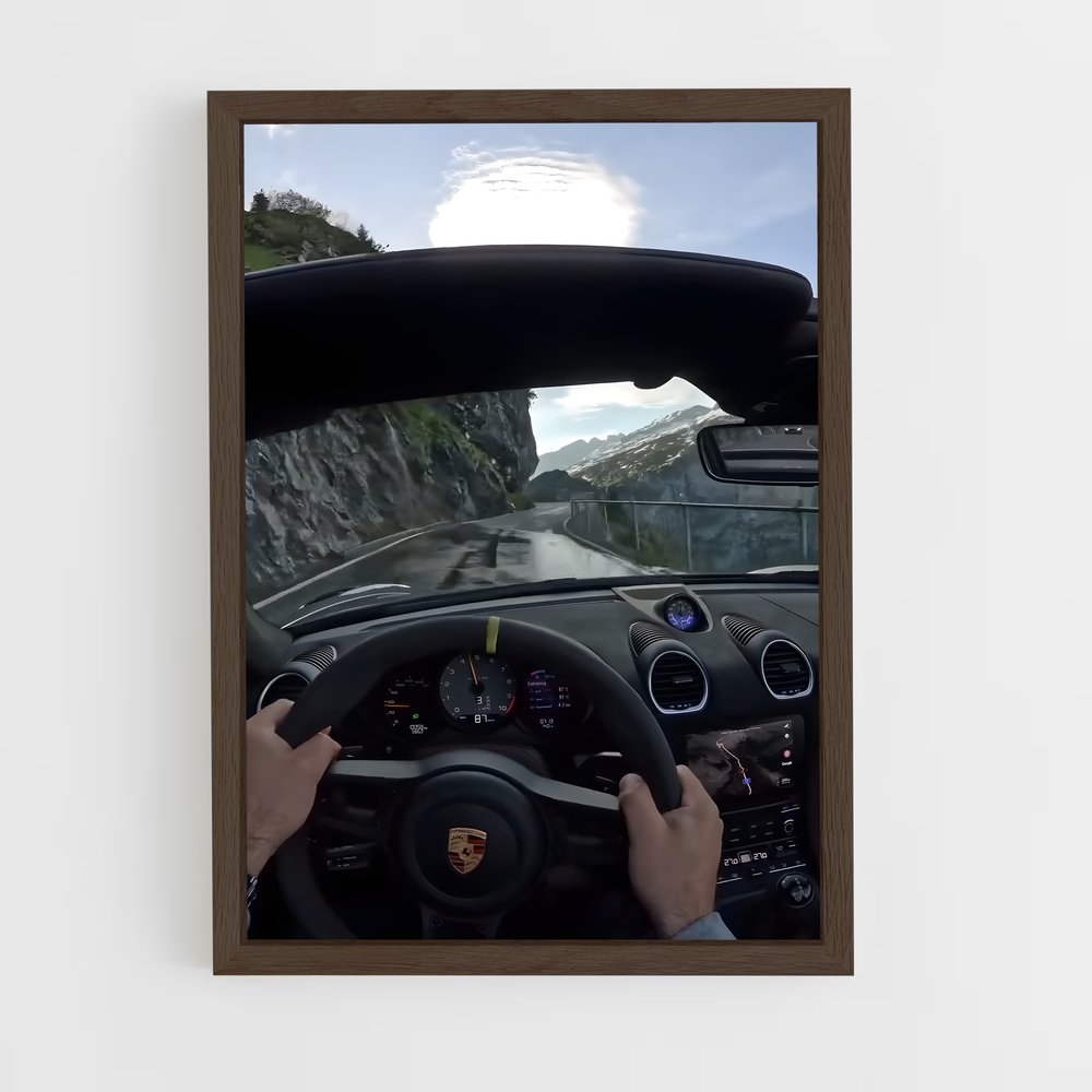 Poster Montagnes Mystiques – affiche Porsche (vue 5)